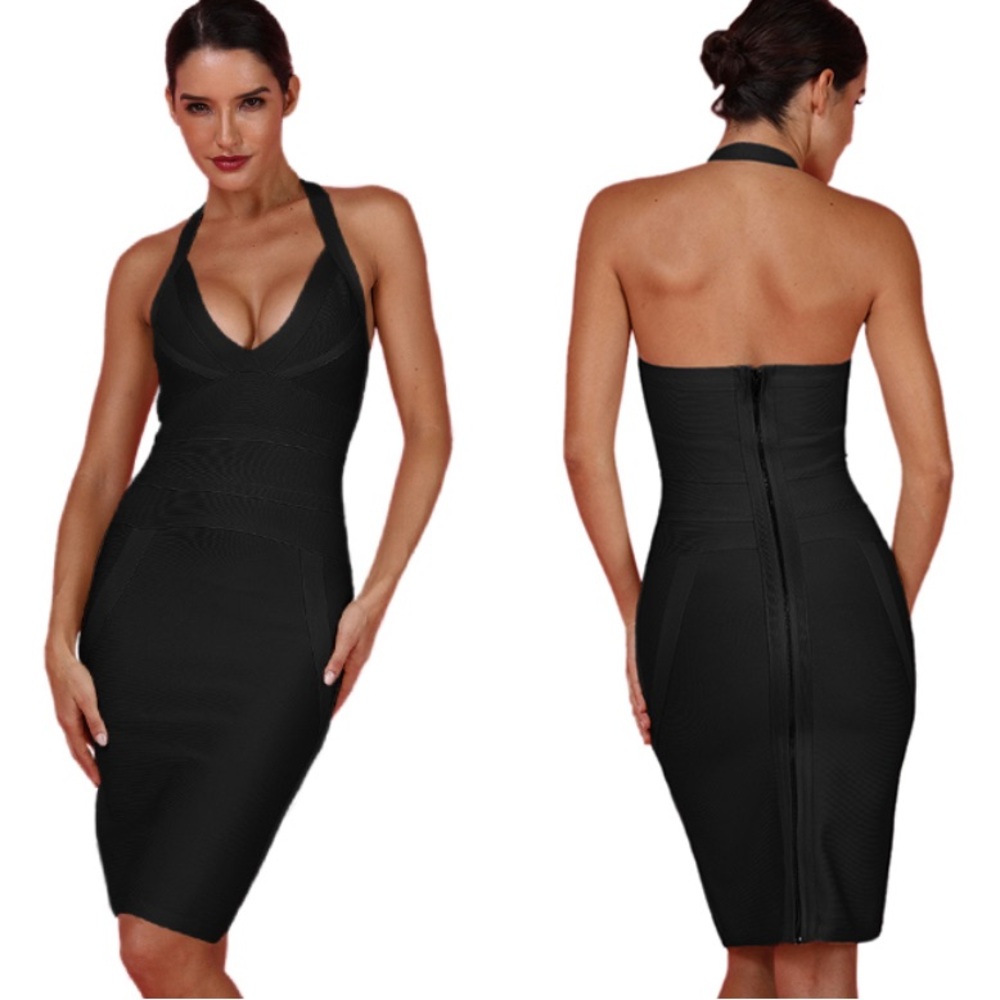 BCBG Women’s Halter Bodycon Bandage Dress